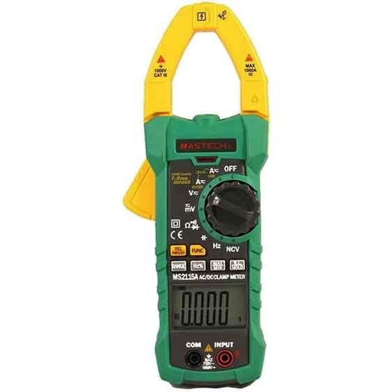 مولتی متر کلمپی ترکیبی اندازه گیری آمپر,ولت,اهم متر MASTECH مدل:MS2115A