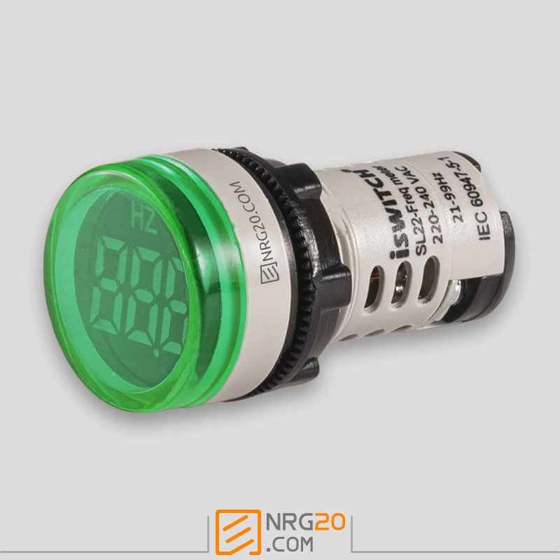 نمایشگرفرکانس سبز دایره ای (چراغ سیگنال)‌آی سوییچ  100-0 مدل:SL22-FM