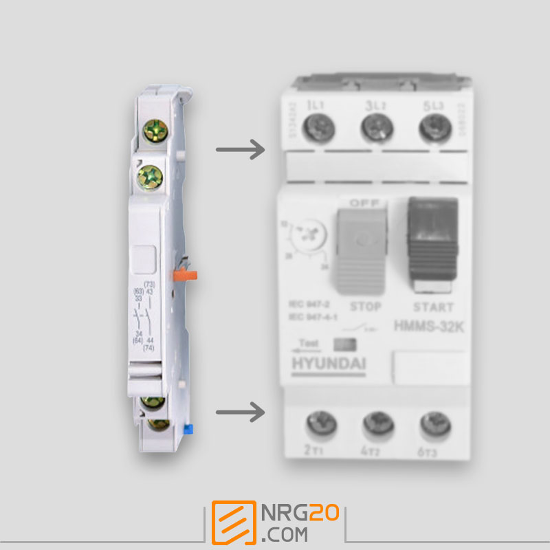 کنتاکت کمکی قابل نصب کنار کلید حرارتی هیوندای هیوندای AUX-S11
