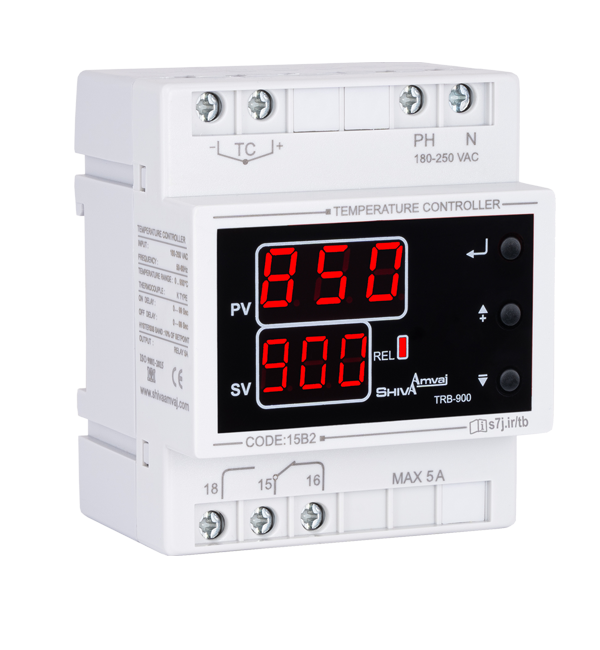 کنترلر دما دیجیتال ترموستات 0 تا 900 درجه شیوا امواج مدل: TRB-900
