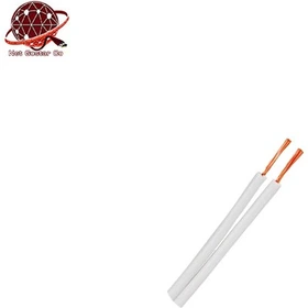 سیم برق نایلونی سفید افشان سایز0.75*2 سیم و کابل دماوند