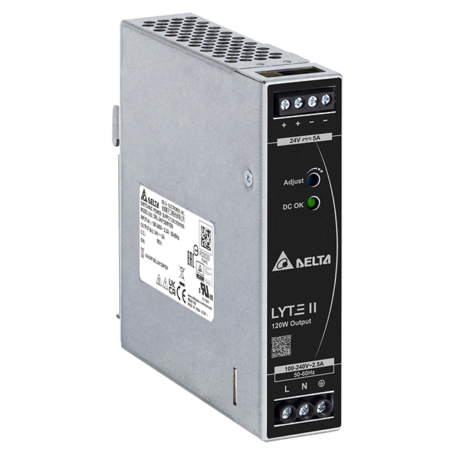 منبع تغذیه دلتا 5 آمپر 24 ولت مدل DELTA DRL-24V120W1EN